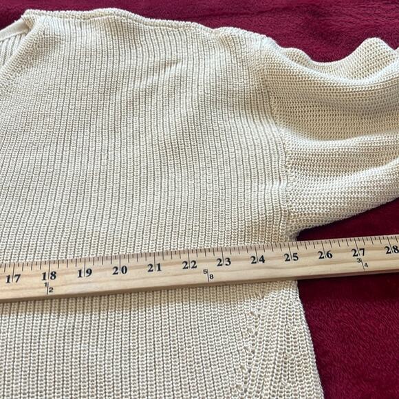 WE by living in Yellow Knit Ribbed V Neck Chunky Sweater 2X NWOT - Picture 6 of 9